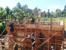 Dandim 0319/Mentawai Cek Progres Jembatan, Berikan Semangat kepada Personel Satgas Karya Bakti TNI AD