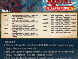 Bupati Kuansing Mengajak Seluruh Masyarakat Hingga Perantau Ikut Menyukseskan Ajang Pacu Jalur Rayon I Kecamatan Inuman Tahun 2026