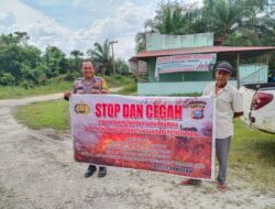 Polsek Jajaran Polres Kuansing Gencarkan Sosialisasi Pencegahan Karhutla kepada Masyarakat