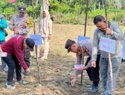 Polsek Pangean Dukung Ketahanan Pangan Melalui Penanaman Jagung Pipil di Desa Pulau Tengah