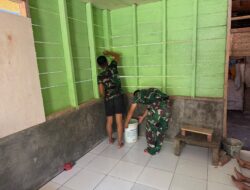 Satgas Karya Bakti TNI AD untuk Rakyat 2026 Masuki Tahap Finishing RTLH Milik Ivan Laiya di Desa Takuman