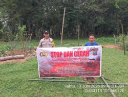 Polsek Jajaran Polres Kuansing Intensifkan Sosialisasi dan Patroli Karhutla