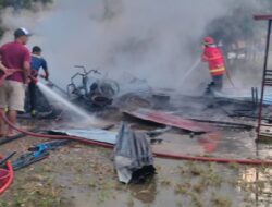 BUPATI KUANSING INSTRUKSIKAN BANTUAN UNTUK KORBAN KEBAKARAN BENGKEL MOTOR DI SENTAJO RAYA