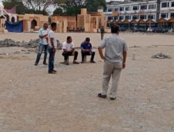 Bupati Kuansing H. Suhardiman Amby Didampingi Ketua IKKS Provinsi Riau Meninjau Langsung Progres Pembangunan dan Kesiapan Arena Utama Astaka MTQ Riau ke-44 di Teluk Kuantan
