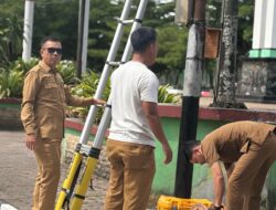 Tim Jaringan Diskominfoss) Kabupaten Kuansing Melakukan Uji Coba Layanan Internet Gratis di Titik Strategis Guna Kelancaran MTQ Provinsi Riau ke-44