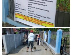 Pengerjaan Pencoran Jalan Kompleks Sawah Padang Sijangek Nagari Simpuruik Selesai, Hidran PDAM Yang Kini Didambakan