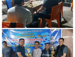 Kapolres Kuansing Tutup Turnamen Domino Hari Bhayangkara ke-80, Pererat Silaturahmi Bersama Masyarakat