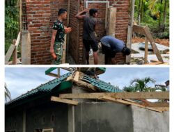 Satgas Bakti TNI AD untuk Rakyat Terus Kebut Pembangunan Musholla Al Huda di Bukit Pamewa