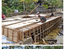 Satgas Bakti TNI AD untuk Rakyat Kejar Pembangunan Jembatan Gobik, Masuki Tahap Pengecoran dan Pemasangan Begisting