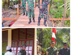 Danpusterad dan Danrem 032/Wbr Tinjau Sasaran Fisik Bakti TNI AD untuk Rakyat di Kepulauan Mentawai