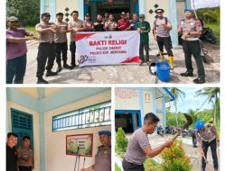 Sambut Hari Jadi Polri, Polsek Siberut Gencarkan Aksi Sosial di Tempat Ibadah