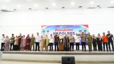 Pisah Sambut Kapolres Tanah Datar di Gedung Nasional Maharajo Dirajo Batusangkar