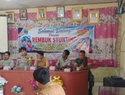 Babinsa Koramil 03/Sioban Dukung Upaya Pencegahan Stunting di Desa Bukit Pamewa