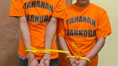 Dua Terduga Pengedar Sabu Ditangkap di Banglas, Satresnarkoba Polres Meranti Amankan Barang Bukti