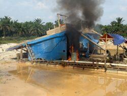 Polsek Singingi Hilir Tertibkan Dua Unit PETI Jenis Dompeng di Sungai Amuik, Komitmen Berantas Penambangan Ilegal