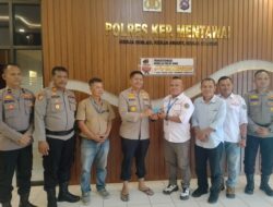 Perkuat Sinergitas, SPSI DPC Kepulauan Mentawai Jalin Silaturahmi dengan Kapolres