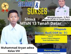 MTsN 13 Tanah Datar Ukir Prestasi di Olimpiade Bahasa Arab ke-9, Siap Berlaga ke Tingkat Provinsi