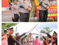 Farewell Parade Kapolres Meranti, AKBP Aldi Berpamitan, AKBP Gede Siap Lanjutkan Pengabdian