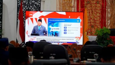 Ketua DPRD dan Wabup Tanah Datar di Paripurna Dengarkan Pidato Presiden RI