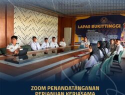 Lapas Bukittinggi Perkuat Kolaborasi Pembinaan melalui Penandatanganan Perjanjian Kerja Sama dengan UPTD BLK