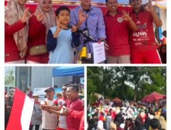 Semarak HUT RI ke 81,Rifka Akbar lepas jalan sehat se Kecamatan Lintau Buo Utara