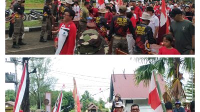 Bupati Kepulauan Mentawai Buka Gerak Jalan Santai, Semarak HUT ke-81 RI Dipadati Ribuan Warga