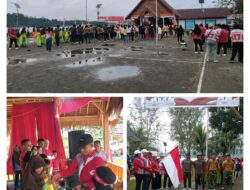 Danramil 04/Sikakap Bersama Forkopimcam Ikuti Gerak Jalan Santai Sambut HUT ke-81 Kemerdekaan RI