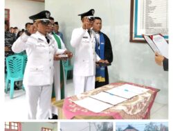 Bupati Mentawai Rinto Wardana Lantik Emilius Sabagalet dan Seltius Sibulatnia sebagai Pj Kepala Desa