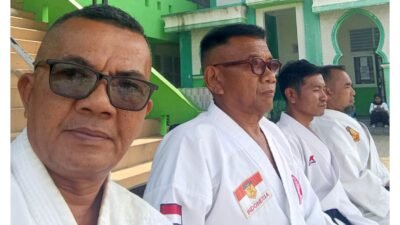 Ketua Pengprov Lemkari Sumbar Nanda Satria Resmi Buka UKT Semester II di SMPN 1 Ampek Angkek Canduang