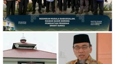 Wawako Maigus Nasir Resmikan Musala Babussalam, Dukung Program Smart Surau