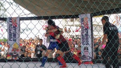 Hari Kedua MMA Porprov XVI Mentawai: Pertahanan Bagus Rahmat Saputra Tumbang di Ronde Ketiga