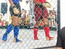Hiksan Natri Bikin Kejutan! Farhan Rosanto Tumbang di Ronde Pertama MMA Porprov XVI