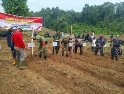 Dandim dan Bupati Mentawai Tabur Benih Jagung Perdana, Perkuat Ketahanan Pangan Lewat TMMD ke-130