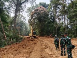 Satgas TMMD ke-130 Gas Pengerjaan Jalan Lingkar Bukit Pamewa, Progres Capai 55 Persen