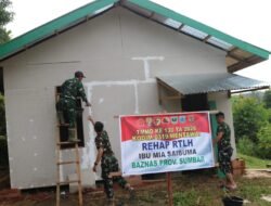Gile Bener! Progres RTLH Ibu Mia Saibuma Capai 78 Persen, Satgas TMMD ke-130 Masuk Tahap Pendempulan