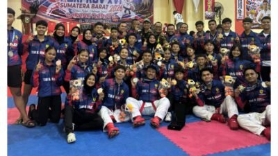 FORKI Kota Padang Juara Umum I Karate Porprov XVI Sumbar 2026, Kabupaten Solok Sukses sebagai Tuan Rumah