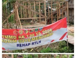 Satgas TMMD ke-130 Mulai Bedah RTLH Milik Hamidi di Goiso’oinan, TNI-Polri Bahu-Membahu