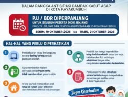 Kabut Asap Memburuk, Disdik Payakumbuh Perpanjang PJJ hingga 21 Oktober