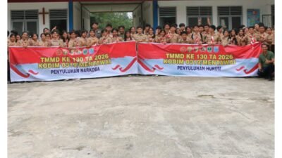 Beri Wawasan dan Pemahaman Hukum kepada Pelajar, Satgas TMMD ke-130 Kodim 0319/Mentawai Gelar Penyuluhan Hukum