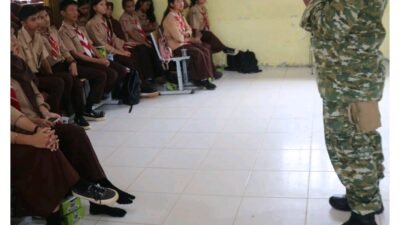 TMMD ke-130 Gelar Dua Penyuluhan di SMA Negeri 2 Sipora Utara, Tanamkan Wawasan Kebangsaan dan Semangat Bela Negara